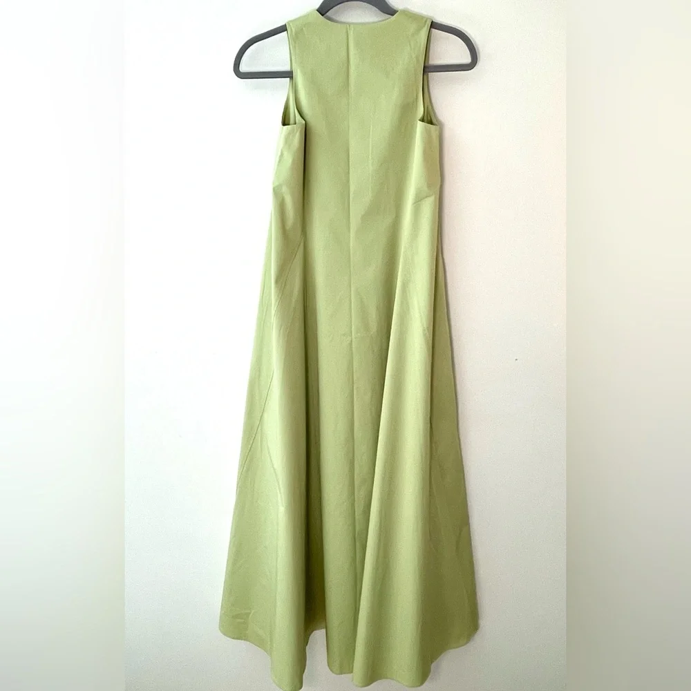 COS women’s pale lime green cotton swing dress. Size 2. NWT. - Picture 2 of 11
